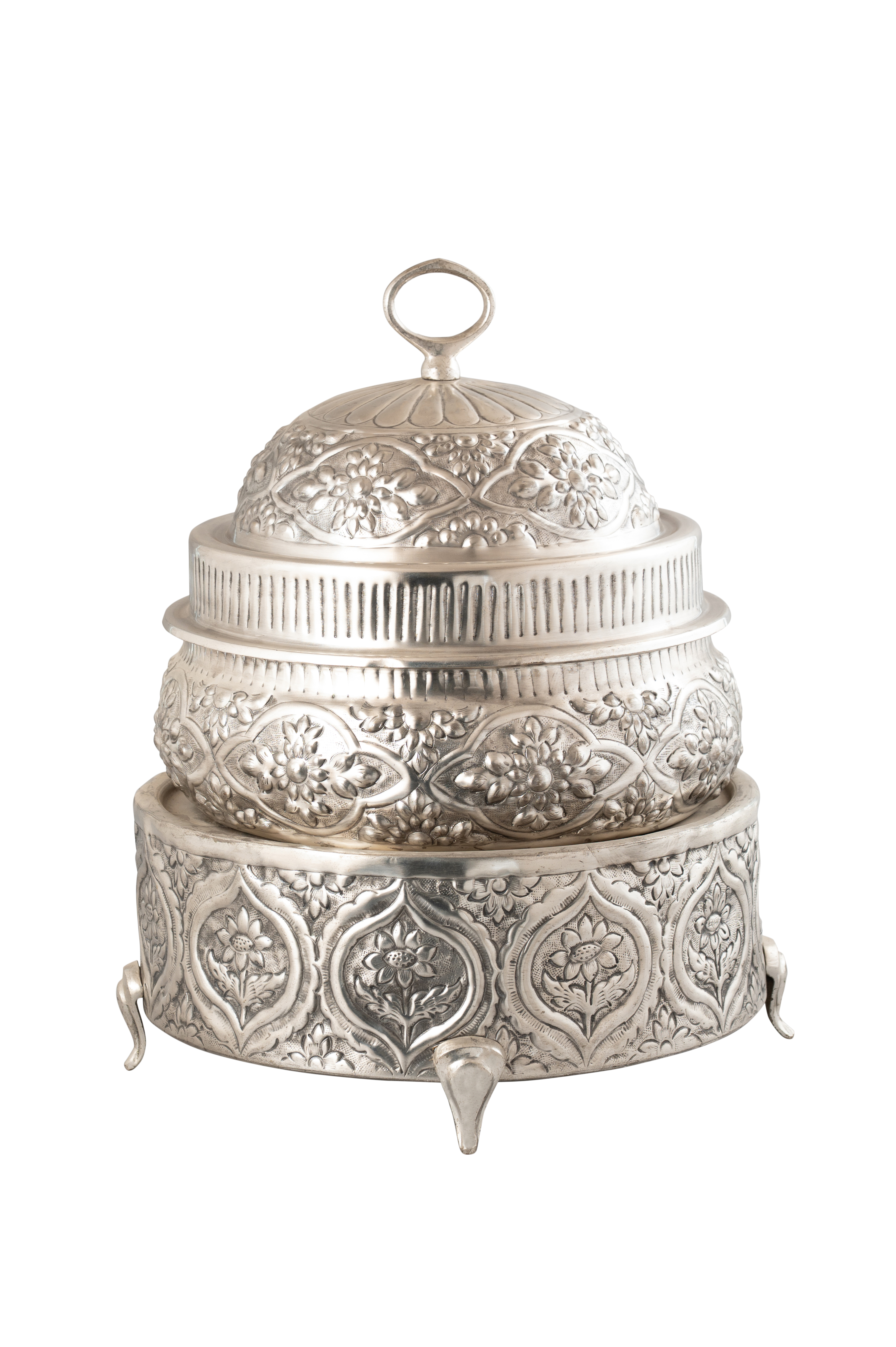 Donga Set Brass Silver