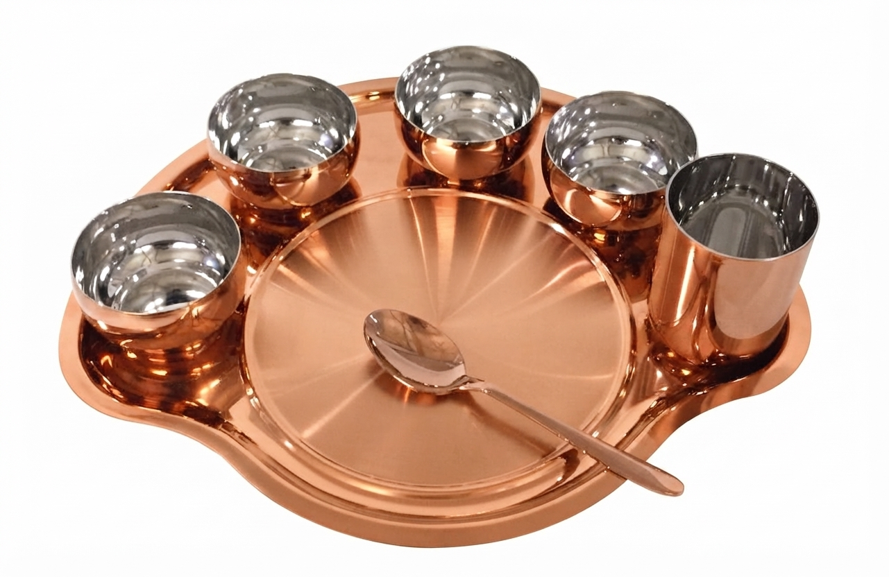 Micky Mouse Thali Set Rose Gold